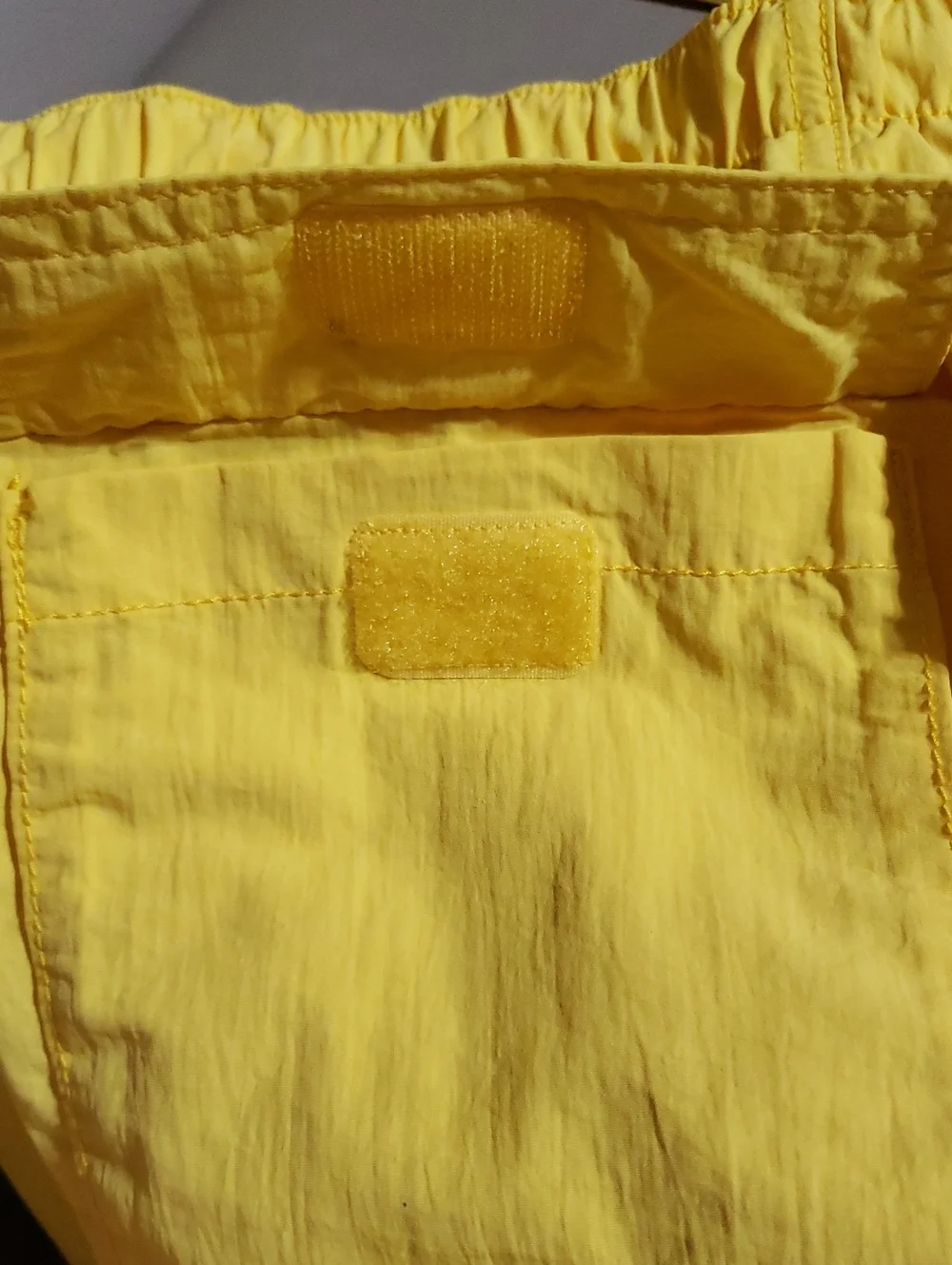 Men's LCKR Vibrant Yellow Drawstring Swim Trunks With Mesh Liner. Size: Medium